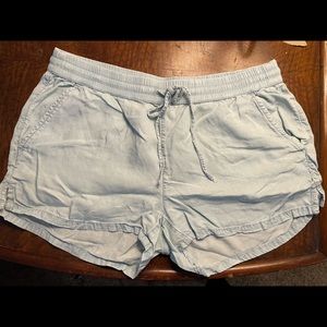 Aerie Chambray Denim Shorts